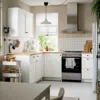 Ikea Knoxhult Corner Kitchen, White Frame
