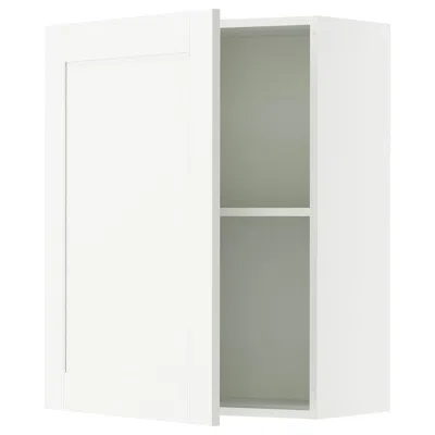 Ikea Knoxhult Wall Cabinet With Door, White Frame, 24x12x30 "