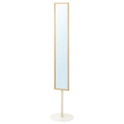 Ikea Kompishäng Floor Mirror, Pine, 15 " In Gold