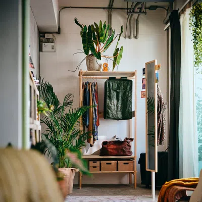 Ikea Kompishäng Hanging Storage With 3 Compartments, Green, 15 ¾x11 ¾x26 " In Multi