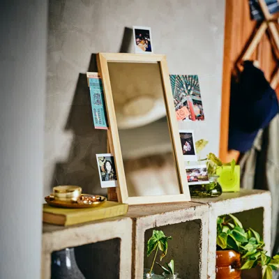 Ikea Kompishäng Mirror, Pine, 7 7/8x15 3/4 " In Multi
