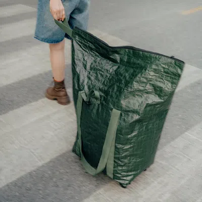 Ikea Kompishäng Shopping Bag With Wheels, Green, 15 ¾x11 ¾x32 "