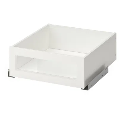 Ikea Komplement Drawer With Framed Glass Front, White, 19 5/8x22 7/8 "