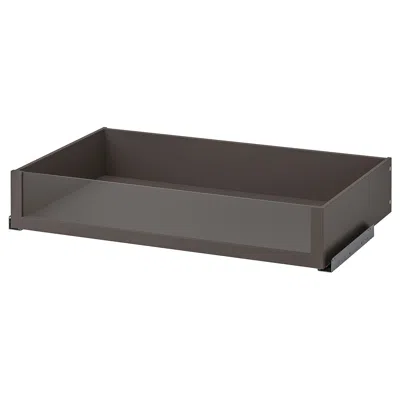 Ikea Komplement Drawer With Glass Front, Dark Gray, 39 3/8x22 7/8 "