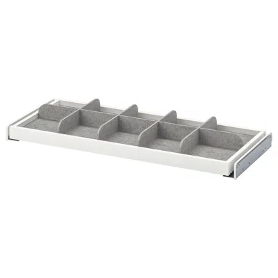 Ikea Komplement Pull-out Tray With Divider, White/light Gray, 29 1/2x13 3/4 "