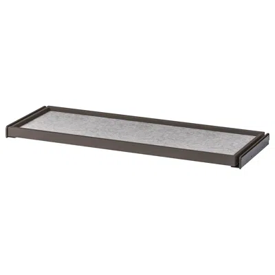 Ikea Komplement Pull-out Tray With Drawer Mat, Dark Gray/light Gray, 39 3/8x13 3/4 "