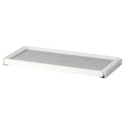 Ikea Komplement Pull-out Tray With Drawer Mat, White/light Gray, 29 1/2x13 3/4 "