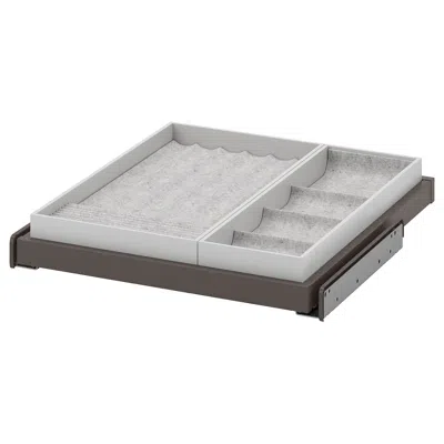 Ikea Komplement Pull-out Tray With Insert, Dark Gray/light Gray, 19 5/8x22 7/8 "
