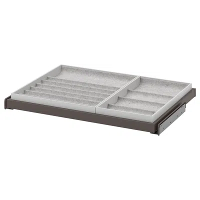 Ikea Komplement Pull-out Tray With Insert, Dark Gray/light Gray, 29 1/2x22 7/8 "