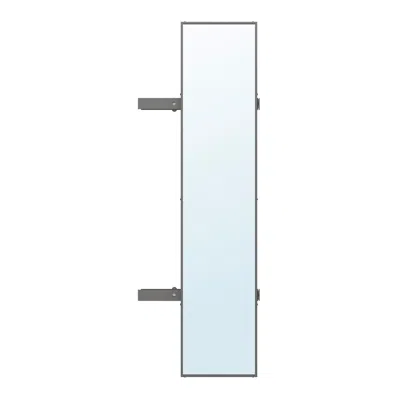Ikea Komplement Pull-out Mirror, Dark Gray, 11x51 1/8 "