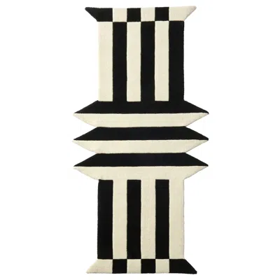Ikea Konstrunda Rug, White/black, 2 ' 7 "x5 ' 3 "