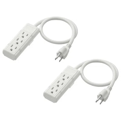 Ikea Koppla 3 Outlet Power Strip, Grounded/white, 19 ¾ "