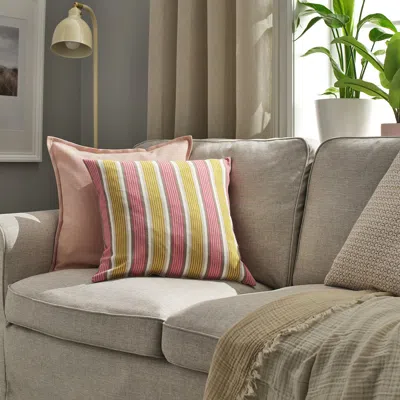 Ikea Korallbuske Cushion Cover, Beige/light Red, 20x20 "