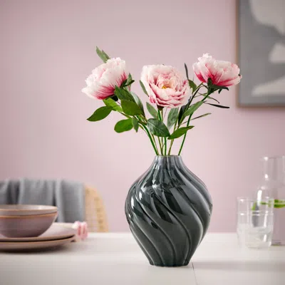 Ikea Kornsparv Vase, Gray-blue, 8 ¾ "