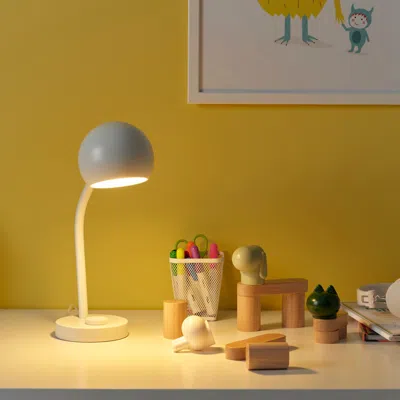 Ikea Korvsnöre Led Desk Lamp, Dimmable/white, Height: 14 "