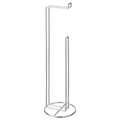 Ikea Krokfjorden Toilet Roll Stand, Zinc Plated, Width: 6 3/4 "