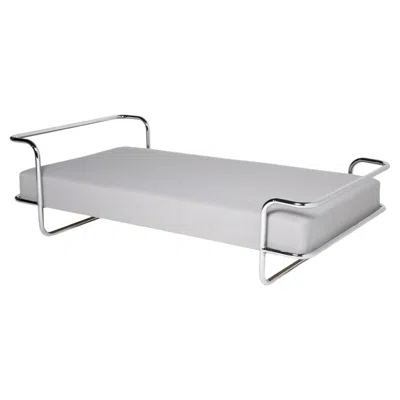 Pre-owned Ikea “kromvik” Chrome Bed Frame With Original Sultan Base By Knut Hagberg,  1980s In Gray