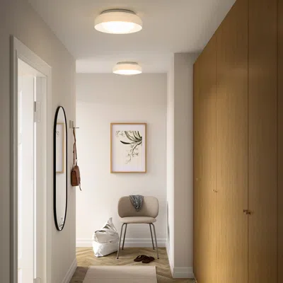 Ikea Kärrnocka Ceiling Lamp, White, 15 "