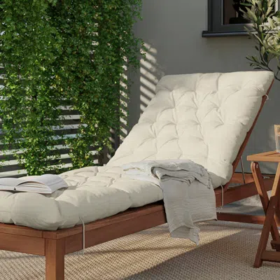 Ikea Kuddarna Sun Lounger Cushion, Outdoor, Light Grey-beige, 74 3/4x23 5/8 "