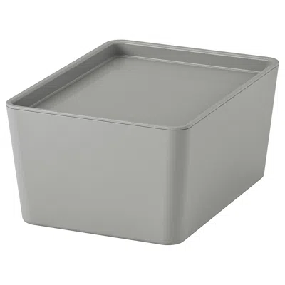 Ikea Kuggis Box With Lid, Light Gray, 5x7x3 ¼ "