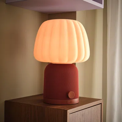 Ikea Kulglass Bluetooth Speaker Lamp, Red Brown/pink, Max.: 15 W