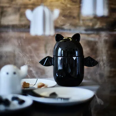 Ikea Kustfyr Bowl With Lid, Bat Black, 7 ½ "