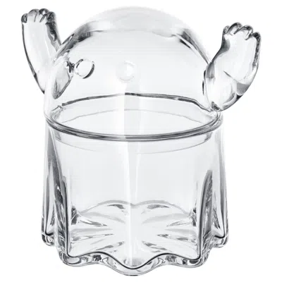 Ikea Kustfyr Bowl With Lid, Ghost Clear Glass, 5 " In Transparent