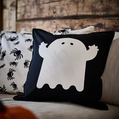 Ikea Kustfyr Cushion Cover, Mixed Patterns White/black, 20x20 "