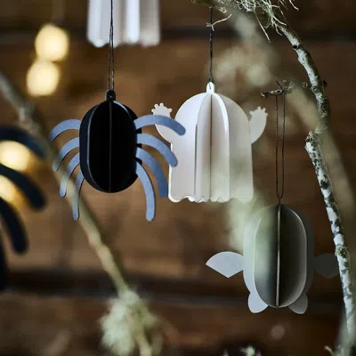 Ikea Kustfyr Hanging Ornaments, Set Of 3, Mixed Shapes In Multi
