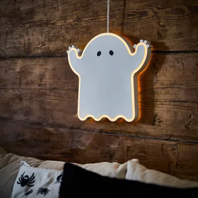 Ikea Kustfyr Led Hanging Decoration, Ghost Battery Operated/white In Multi