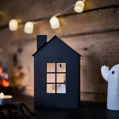 Ikea Kustfyr Tealight Holder, Black, 7 "