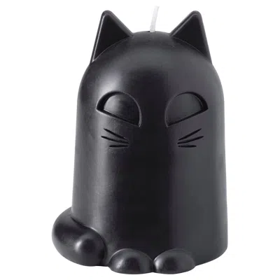 Ikea Kustfyr Unscented Candle, Cat Black, 4 ¾ "