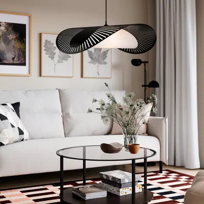 Ikea Kvällsdopp Pendant Lamp Shade, Black, 28 "