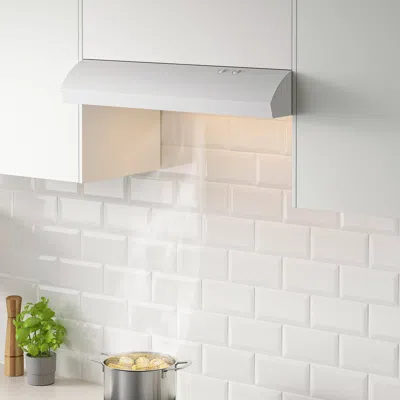 Ikea Lagan Under Cabinet Range Hood, White, Width: 30 "