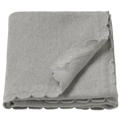 Ikea Len Baby Blanket, Knitted/gray, 28x35 "