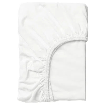 Ikea Len Fitted Sheet, White, 38x47 "