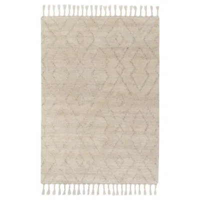 Ikea Lentåtel Rug, High Pile, Beige/handmade, 5 ' 7 "x7 ' 10 "