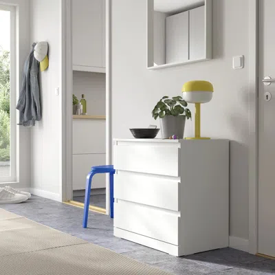 Ikea Lillberget 3-drawer Dresser, White, 27 1/2x16 7/8x26 3/4 "
