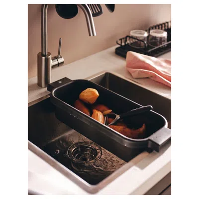 Ikea Lillhavet Colander, Anthracite, Width: 19 " In Gray