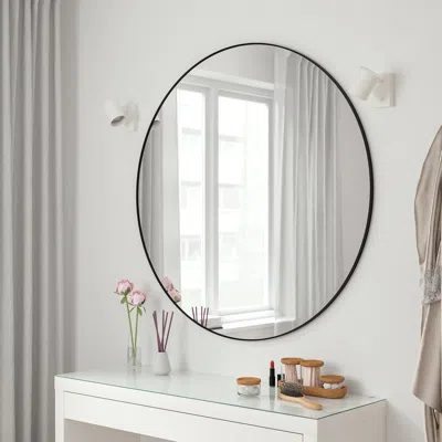 Ikea Lindbyn Mirror, Black, 43 1/4 "