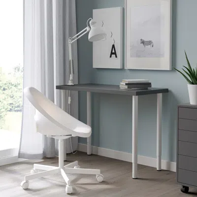 Ikea Linnmon Tabletop, Dark Gray, 39 3/8x17 3/4 "