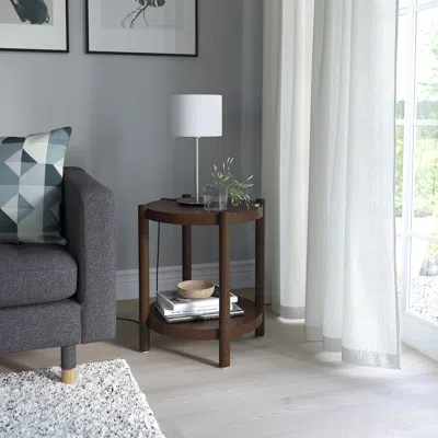 Ikea Listerby Side Table, Dark Brown Beech Veneer, 19 5/8 "