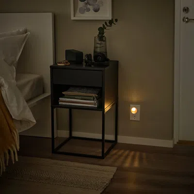 Ikea Ljuster Led Night Light, White, Depth: 2 "