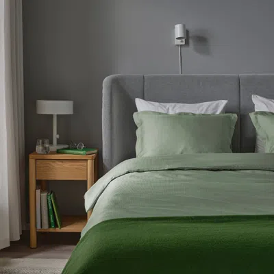 Ikea Läkevänderot Duvet Cover And Pillowcase(s), Light Gray-green, Full/queen