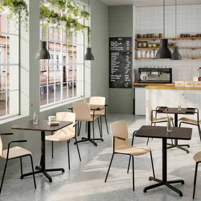 Ikea Läktare Conference Chair, Birch Veneer/black, Tested For: 242 Lb 8 oz