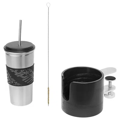 Ikea Lånespelare Mug And Mug Holder, Black, Volume: 169 oz