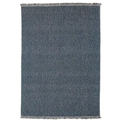 Ikea Lokbyte Rug, Flatwoven, Dark Blue/light Beige, 6 ' 7 "x9 ' 10 "