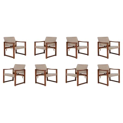 Pre-owned Ikea Lounge Chairs In Pine And Fabric By Karin Mobring, Sweden 1970s In Brown