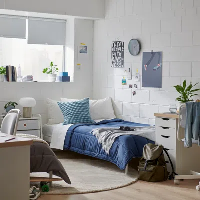 Ikea Låsbräken Comforter, Dark Blue, Twin/twin X-long