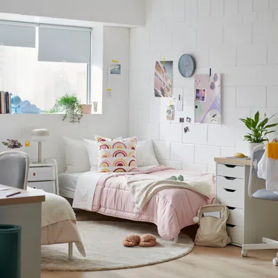 Ikea Låsbräken Comforter, Pink, Twin/twin X-long